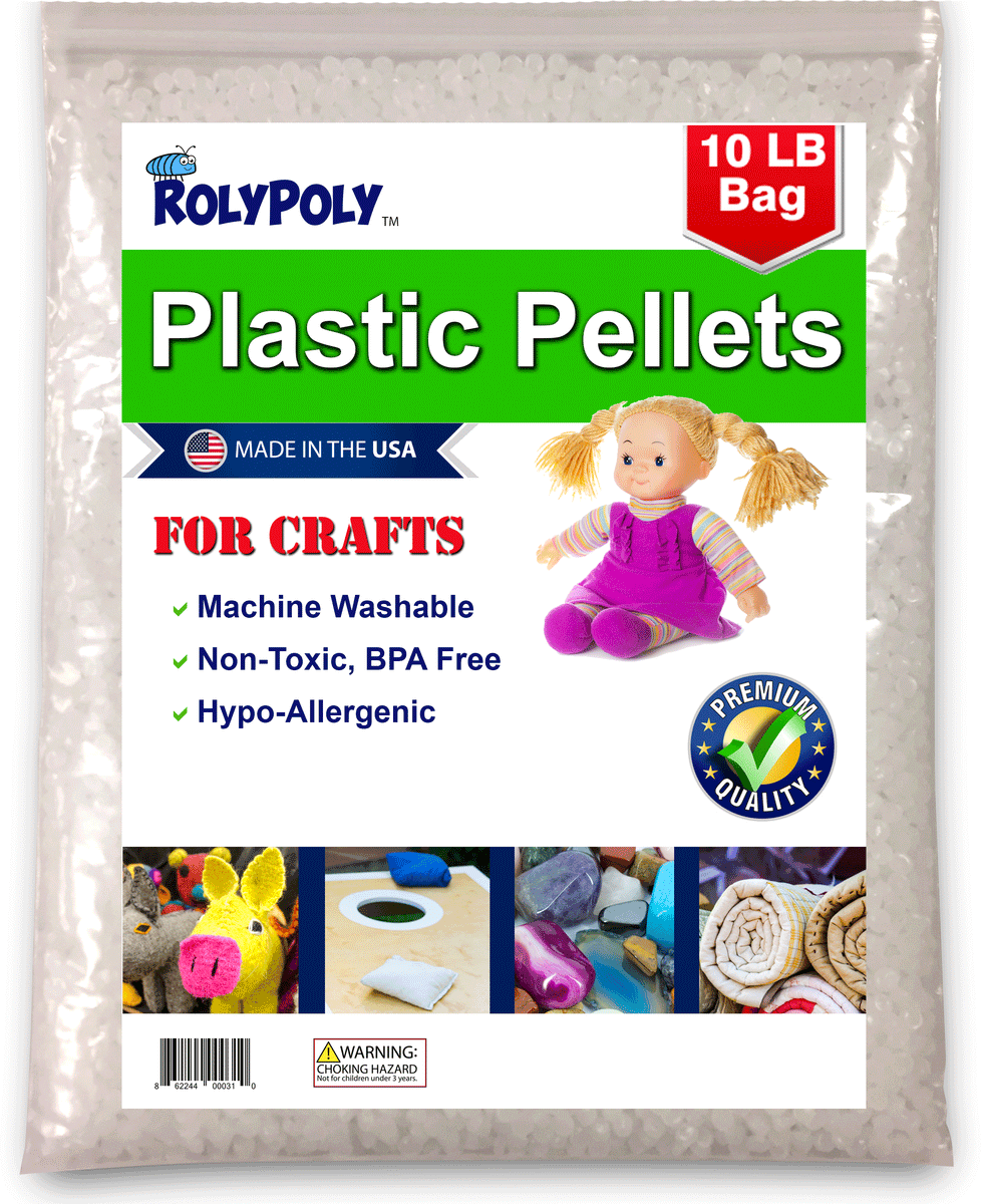 Small - Heavy Plastic Poly Pellets - 45 lb Box - Bulk Discou