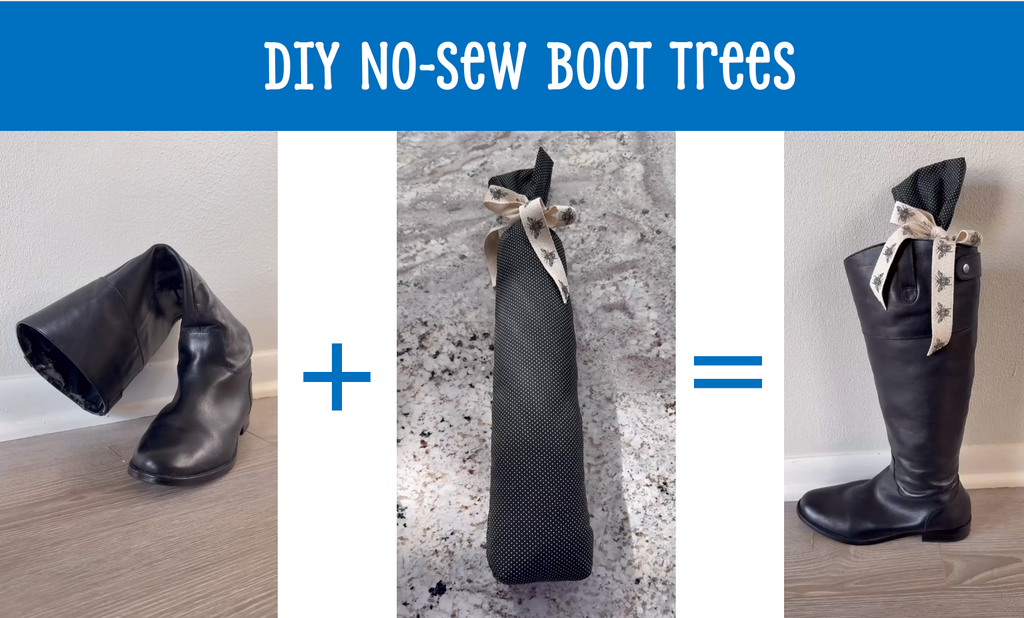 DIY No-Sew Boot Trees: Keep Your Boots Standing Tall with Roly Poly Plastic Pellets! 👢✨