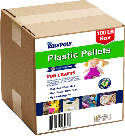 Poly Plastic Pellets Bulk (100 LBS) Box