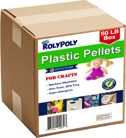 Roly Poly Plastic Pellets and Glass Beads for Weighted Blankets